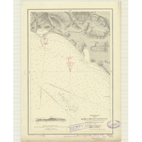 Reproduction carte marine ancienne - 3278 - SICILE (Côte Sud-Ouest), EMPEDOCLE (Port), GIRGENTI-PORT EMPEDOCLE - MEDITERRANEE -