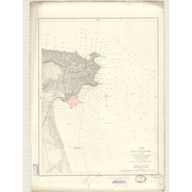 Reproduction carte marine ancienne Shom - 3279 - BOUGIE, BEJAIA - ALGERIE - MEDITERRANEE,AFRIQUE (Côte Nord) - (1874 -