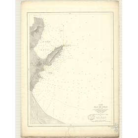 Reproduction carte marine ancienne - 3280 - COLLO (Port) - ALGERIE - MEDITERRANEE, AFRIQUE (Côte Nord) - (1874 - ?)