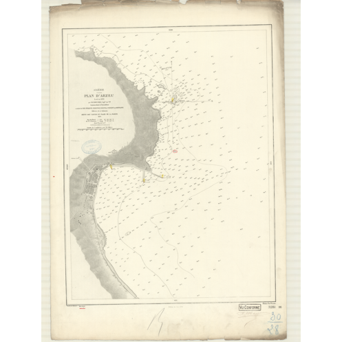 Reproduction carte marine ancienne - 3281 - ARZEU, ARZEW - ALGERIE - MEDITERRANEE, AFRIQUE (Côte Nord) - (1874 - 1932) Reproduction carte marine ancienne - 3281 - ARZEU, ARZEW - ALGERIE - MEDITERRANEE, AFRIQUE (Côte Nord) - (1874 - 1932)
