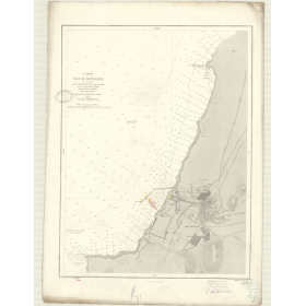 Reproduction carte marine ancienne - 3283 - MOSTAGANEM (Port) - ALGERIE - MEDITERRANEE, AFRIQUE (Côte Nord) - (1874 - 1938)