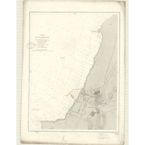 Reproduction carte marine ancienne - 3283 - MOSTAGANEM (Port) - ALGERIE - MEDITERRANEE, AFRIQUE (Côte Nord) - (1874 - 1938) Reproduction carte marine ancienne - 3283 - MOSTAGANEM (Port) - ALGERIE - MEDITERRANEE, AFRIQUE (Côte Nord) - (1874 - 1938)