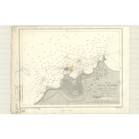 Reproduction carte marine ancienne - 3286 - CHERCHELL - ALGERIE - MEDITERRANEE, AFRIQUE (Côte Nord) - (1874 - ?)