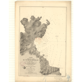 Reproduction carte marine ancienne Shom - 3360 - TOUKOUSH-HERBILLON (Baie) - ALGERIE - MEDITERRANEE,AFRIQUE (Côte Nord)