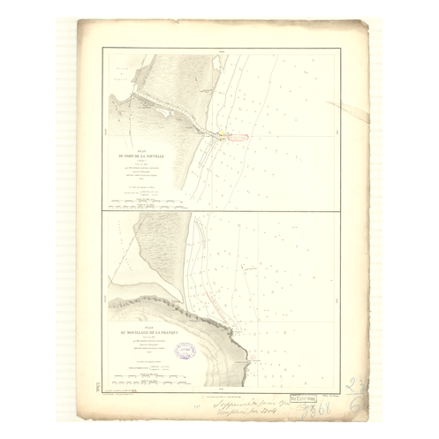 Reproduction carte marine ancienne - 3368 - LION (Golfe), LA NOUVELLE (Port) - FRANCE (Côte Sud) - MEDITERRANEE - (1874 - 1900) Reproduction carte marine ancienne - 3368 - LION (Golfe), LA NOUVELLE (Port) - FRANCE (Côte Sud) - MEDITERRANEE - (1874 - 1900)