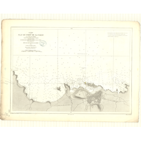 Reproduction carte marine ancienne - 3378 - CALLE (Port de la) - ALGERIE - MEDITERRANEE, AFRIQUE (Côte Nord) - (1874 - 1931)