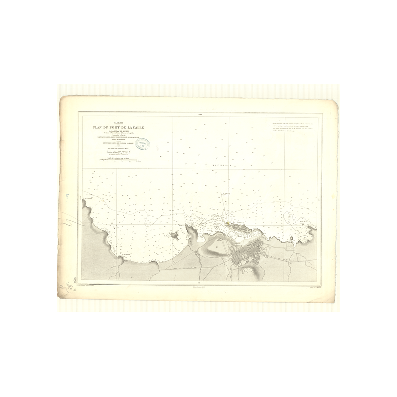 Carte marine ancienne - 3378 - CALLE (Port de la) - ALGERIE - MEDITERRANEE, AFRIQUE (Côte Nord) - (1874 - 1931)