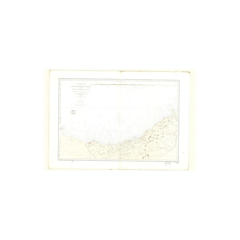 Reproduction carte marine ancienne Shom - 3412 - TAFNA, ZAFARINES (îles) - ALGERIE - MEDITERRANEE,AFRIQUE (Côte Nord)