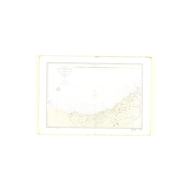 Carte marine ancienne - 3412 - TAFNA, ZAFARINES (îles) - ALGERIE - MEDITERRANEE, AFRIQUE (Côte Nord) - (1875 - 1946)