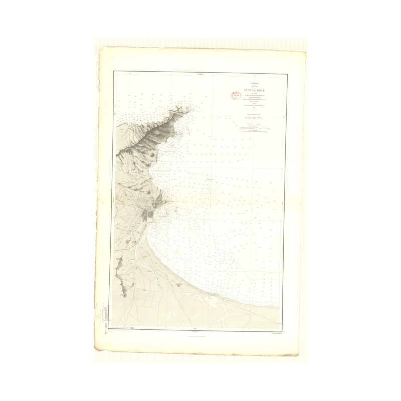 Reproduction carte marine ancienne - 3439 - BONE, ANNABA - ALGERIE - MEDITERRANEE, AFRIQUE (Côte Nord) - (1875 - 1930)