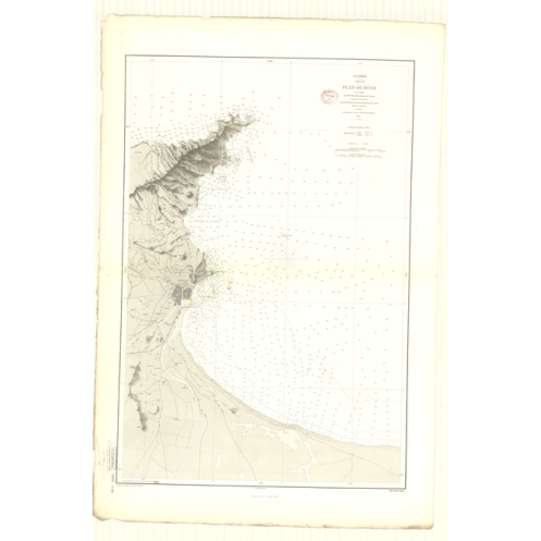 Carte marine ancienne - 3439 - BONE, ANNABA - ALGERIE - MEDITERRANEE, AFRIQUE (Côte Nord) - (1875 - 1930)