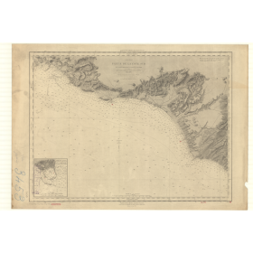 Carte marine ancienne - 3453 - SICILE (Côte Sud), SCALAMBRI (Pointe), ROSSELLO (Pointe) - MEDITERRANEE - (1875 - 2014)