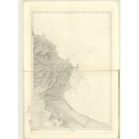 Carte marine ancienne - 3465 - ALGER (Port), ALGER (Abords) - ALGERIE - MEDITERRANEE, AFRIQUE (Côte Nord) - (1875 - ?)