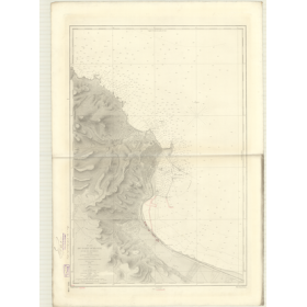 Reproduction carte marine ancienne - 3465 - ALGER (Port), ALGER (Abords) - ALGERIE - MEDITERRANEE, AFRIQUE (Côte Nord) - (1875 -