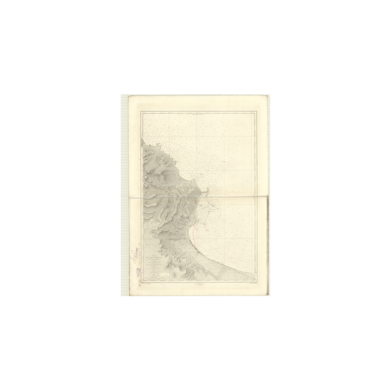 Reproduction carte marine ancienne Shom - 3465 - ALGER (Port), ALGER (Abords) - ALGERIE - MEDITERRANEE,AFRIQUE (Côte No