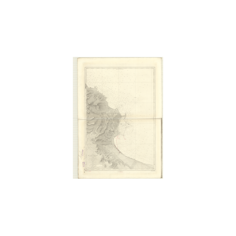 Reproduction of old nautical chart - 3465 - ALGER (Port), ALGER (Abords) - ALGERIE - MEDITERRANEE, AFRIQUE (Côte Nord) - (1875 -