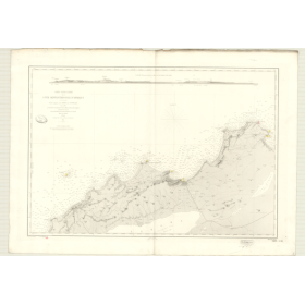 Reproduction carte marine ancienne - 3483 - ARZEW, FEGALO (Cap) - ALGERIE - MEDITERRANEE, AFRIQUE (Côte Nord) - (1876 - ?)