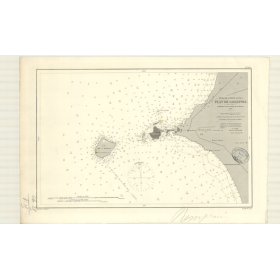 Reproduction carte marine ancienne - 3493 - GALLIPOLI (Port) - ITALIE (Côte Sud) - MEDITERRANEE, IONIENNE (Mer) - (1876 - 1981)
