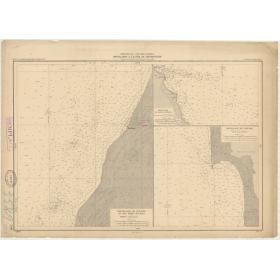 Reproduction carte marine ancienne Shom - 3589 - GRANDE SYRTE (Golfe), TROIS ECUEILS (Mouillage), EZ ZUETINA (Rade) - LI