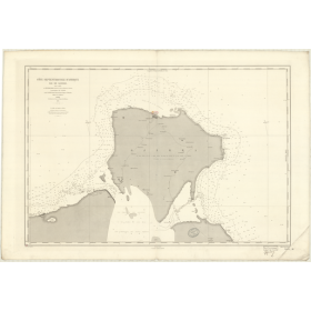 Reproduction carte marine ancienne - 3601 - GABES (Golfe), DJERBA (île) - TUNISIE - MEDITERRANEE, AFRIQUE (Côte Nord) - (1878 -