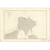 Carte marine ancienne - 3601 - GABES (Golfe), DJERBA (île) - TUNISIE - MEDITERRANEE, AFRIQUE (Côte Nord) - (1878 - 1889)