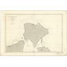 Reproduction carte marine ancienne - 3601 - GABES (Golfe), DJERBA (île) - TUNISIE - MEDITERRANEE, AFRIQUE (Côte Nord) - (1878 -