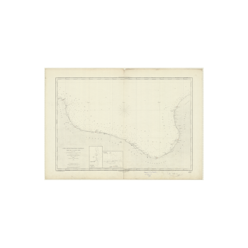 Reproduction carte marine ancienne Shom - 3602 - GRANDE SYRTE (Golfe) - LIBYE - MEDITERRANEE,AFRIQUE (Côte Nord) - (187