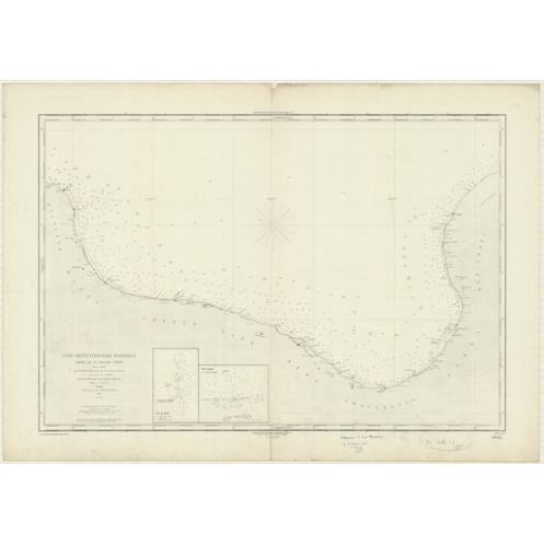 Reproduction carte marine ancienne - 3602 - GRANDE SYRTE (Golfe) - LIBYE - MEDITERRANEE, AFRIQUE (Côte Nord) - (1878 - 1933) Reproduction carte marine ancienne - 3602 - GRANDE SYRTE (Golfe) - LIBYE - MEDITERRANEE, AFRIQUE (Côte Nord) - (1878 - 1933)