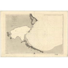Reproduction carte marine ancienne - 3603 - TUNIS (Baie) - TUNISIE - MEDITERRANEE, AFRIQUE (Côte Nord) - (1878 - 1887)