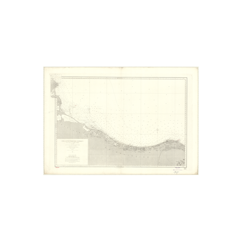 Reproduction carte marine ancienne - 3604 - DJERBA, TRIPOLI - TUNISIE, LIBYE - MEDITERRANEE, AFRIQUE (Côte Nord) - (1878 - 1997)