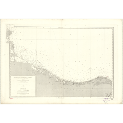 Reproduction carte marine ancienne Shom - 3604 - d'ERBA, TRIPOLI - TUNISIE,LIBYE - MEDITERRANEE,AFRIQUE (Côte Nord) - (