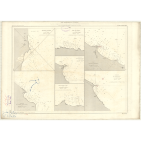 Reproduction carte marine ancienne Shom - 3610 - ZARZIS (Mouillage) - TUNISIE - MEDITERRANEE,AFRIQUE (Côte Nord) - (187