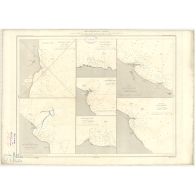 Reproduction carte marine ancienne - 3610 - ZARZIS (Mouillage) - TUNISIE - MEDITERRANEE, AFRIQUE (Côte Nord) - (1878 - 1980)