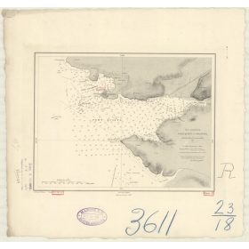 Reproduction carte marine ancienne - 3611 - QUIETO (Port), CITTANUOVA (Port) - YOUGOSLAVIE - MEDITERRANEE, ADRIATIQUE (Mer) - (1