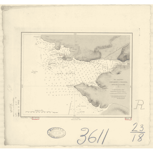 Reproduction carte marine ancienne - 3611 - QUIETO (Port), CITTANUOVA (Port) - YOUGOSLAVIE - MEDITERRANEE, ADRIATIQUE (Mer) - (1 Reproduction carte marine ancienne - 3611 - QUIETO (Port), CITTANUOVA (Port) - YOUGOSLAVIE - MEDITERRANEE, ADRIATIQUE (Mer) - (1