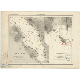 Carte marine ancienne - 3618 - GRAVOSA (Port), GRUZ (Port) - YOUGOSLAVIE - MEDITERRANEE, ADRIATIQUE (Mer) - (1878 - ?)