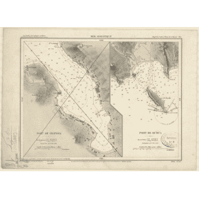 Reproduction carte marine ancienne - 3618 - GRAVOSA (Port), GRUZ (Port) - YOUGOSLAVIE - MEDITERRANEE, ADRIATIQUE (Mer) - (1878 -