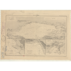 Reproduction carte marine ancienne Shom - 3621 - d'I CASTELLI (Canal) - YOUGOSLAVIE - MEDITERRANEE,ADRIATIQUE (Mer) - (1