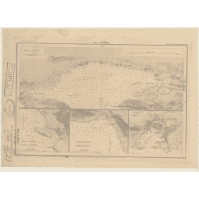 Reproduction carte marine ancienne - 3621 - DEI CASTELLI (Canal) - YOUGOSLAVIE - MEDITERRANEE, ADRIATIQUE (Mer) - (1878 - 2012)