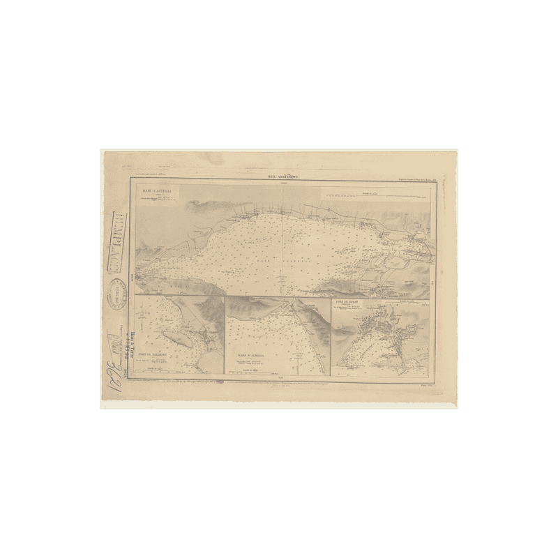 Reproduction carte marine ancienne - 3621 - DEI CASTELLI (Canal) - YOUGOSLAVIE - MEDITERRANEE, ADRIATIQUE (Mer) - (1878 - 2012)