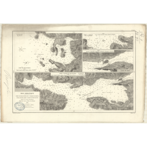 Reproduction carte marine ancienne - 3627 - ROGOSNIZZA (Port) - YOUGOSLAVIE - MEDITERRANEE, ADRIATIQUE (Mer) - (1878 - ?) Reproduction carte marine ancienne - 3627 - ROGOSNIZZA (Port) - YOUGOSLAVIE - MEDITERRANEE, ADRIATIQUE (Mer) - (1878 - ?)