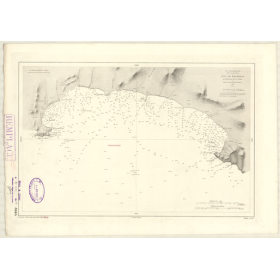 Reproduction carte marine ancienne - 3645 - MAZARRON (Anse), SUBIDA (Mouillage) - ESPAGNE (Côte Sud-Est) - MEDITERRANEE - (1878