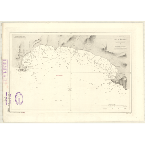 Carte marine ancienne - 3645 - MAZARRON (Anse), SUBIDA (Mouillage) - ESPAGNE (Côte Sud-Est) - MEDITERRANEE - (1878 - ?)