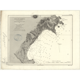 Reproduction carte marine ancienne Shom - 3652 - SICILE (Côte Est), TAORMINA (Baie) - MEDITERRANEE,IONIENNE (Mer) - (18