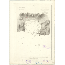 Reproduction carte marine ancienne Shom - 3653 - pORMAN (Port) - Espagne (Côte Sud-Est) - MEDITERRANEE - (1878 - ?)