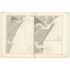 Reproduction carte marine ancienne Shom - 3695 - VENISE (Abords) - ITALIE (Côte Est) - MEDITERRANEE,ADRIATIQUE (Mer) -