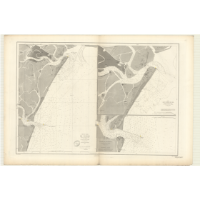 Reproduction carte marine ancienne - 3695 - VENISE (Abords) - ITALIE (Côte Est) - MEDITERRANEE, ADRIATIQUE (Mer) - (1879 - 1895)