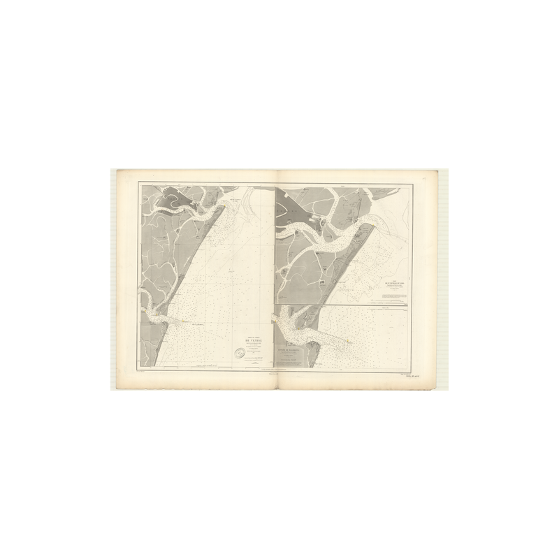 Reproduction carte marine ancienne Shom - 3695 - VENISE (Abords) - ITALIE (Côte Est) - MEDITERRANEE,ADRIATIQUE (Mer) -