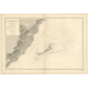 Reproduction carte marine ancienne - 4235 - KERKENAH (îles), KAPUDIA (Ras), UNGHA (Ras) - TUNISIE - MEDITERRANEE, AFRIQUE (Côte