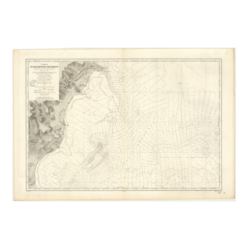 Reproduction carte marine ancienne Shom - 4236 - KERKENAH (Canal), KAPUDIA (Ras), SIDI MAKLUF - TUNISIE - MEDITERRANEE,A